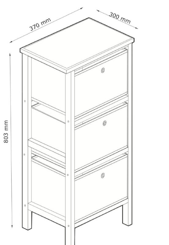 шкафик тумба для хранения с ящиками 2