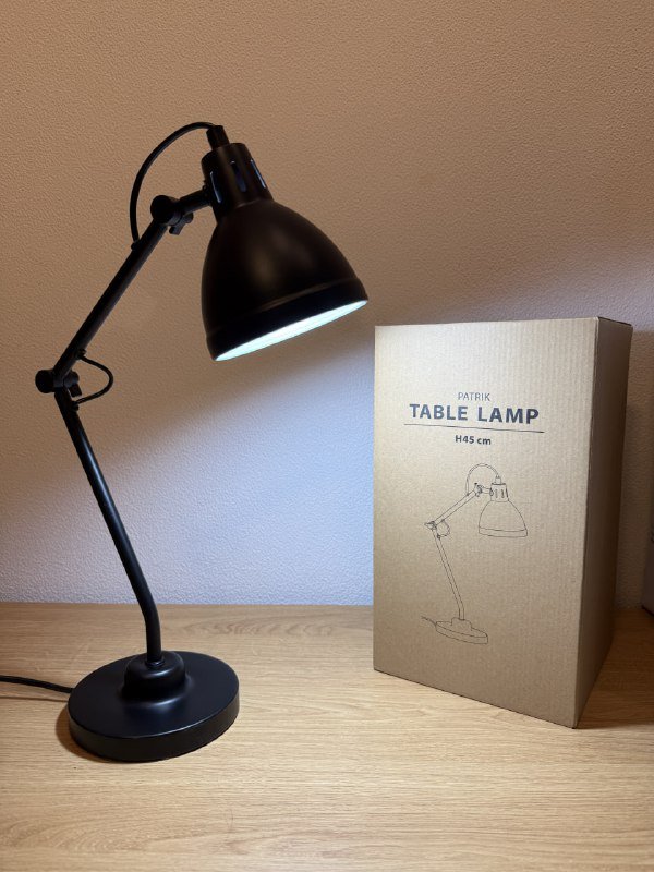 Лампа Jysk Patrik чёрная