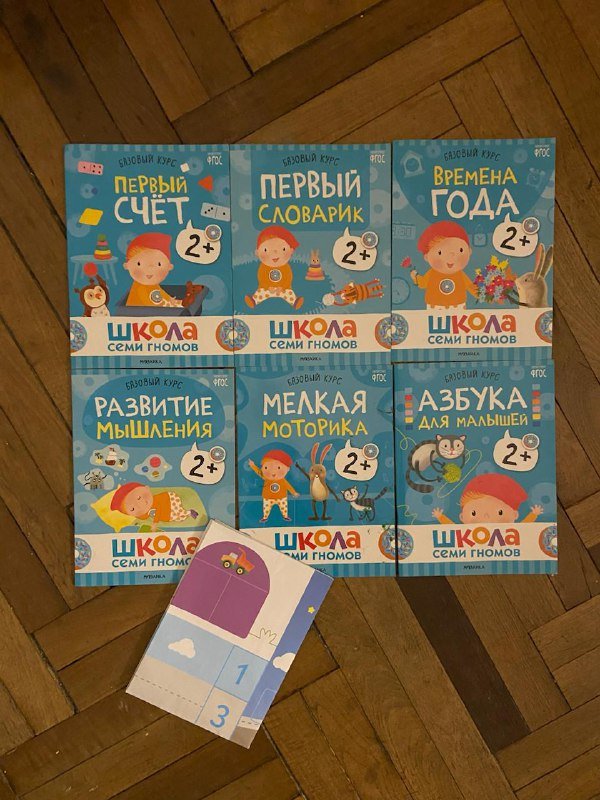 Набор обучающих книг Школа семи гномов 2+