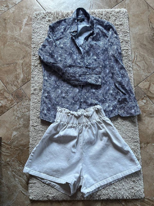 Водолазка Adidas, Брюки Calzedonia, Сарафан, Рубашка, Шорты, Пиджак 7