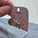 Серьги с бирюзовыми вставками 2