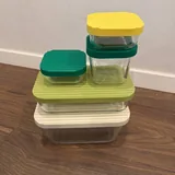 Стеклянные лотки и контейнеры IKEA 2
