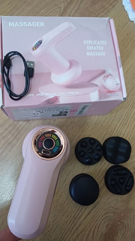 Вибромассажер с насадками и USB-зарядкой 3