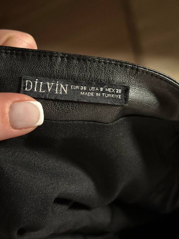 топ укороченный, юбка-шорты из кожзама 3