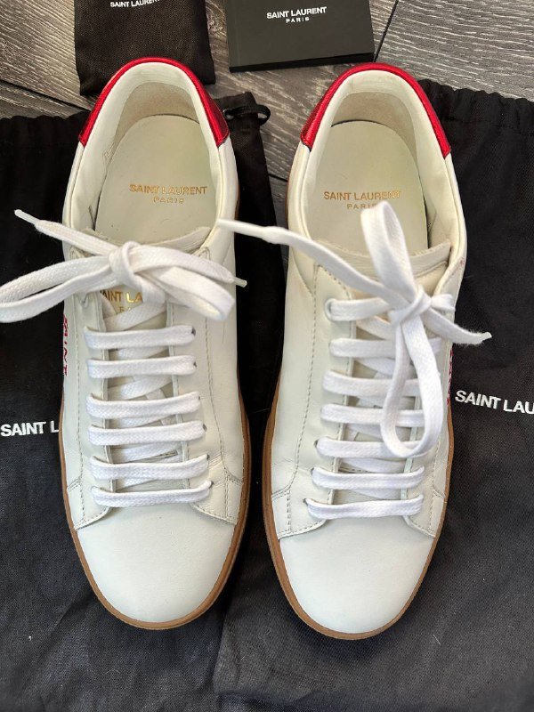 Кеды Saint Laurent телячья кожа размер 38,5 6