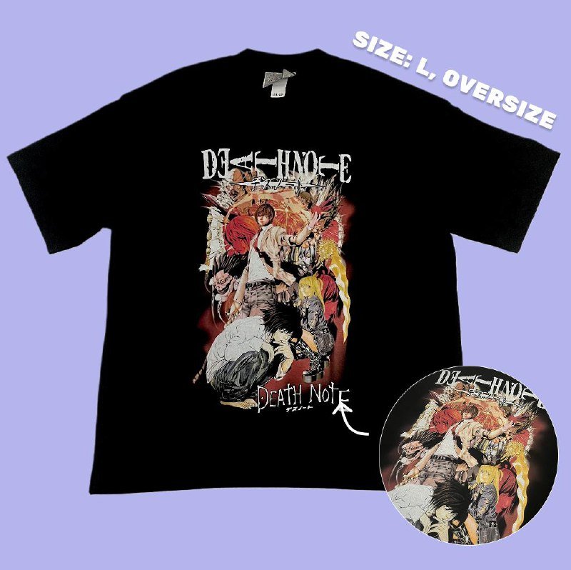 Футболки аниме Chainsaw Man, Dragon Ball Z, Death Note, Evangelion 3