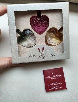 Винтажные подвески сердце из муранского стекла, набор бабочка из серебра, вязаная кофта с пайетками 3