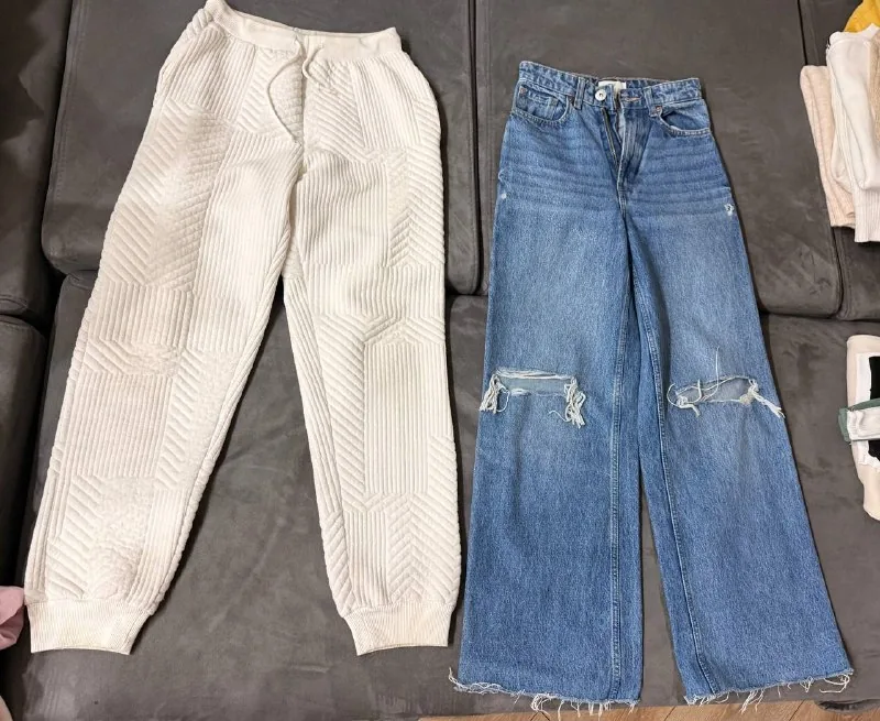 Спортивки Zara, джинсы H&M 1