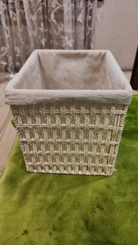 Плетёная корзина для хранения 20х24х21 см 2