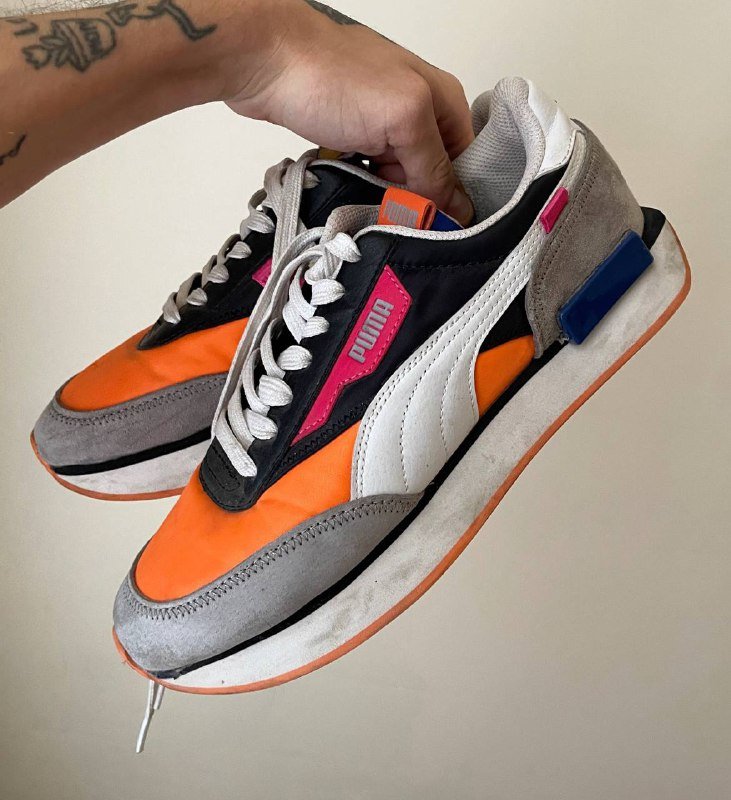 PUMA Future Rider fizzy orange shoes size 40