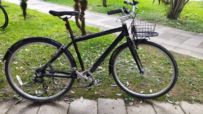Велосипед с багажником и Shimano