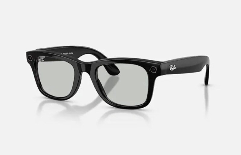 Ray Ban Meta Wayfarer очки с прозрачными и зелёными линзами 2