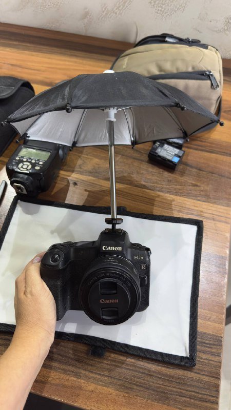 Камера Canon EOS R, объектив 50mm RF, вспышка, аксессуары 3