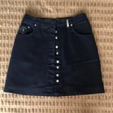 Женские юбки Trussardi, голубая юбка, белая льняная юбка 1