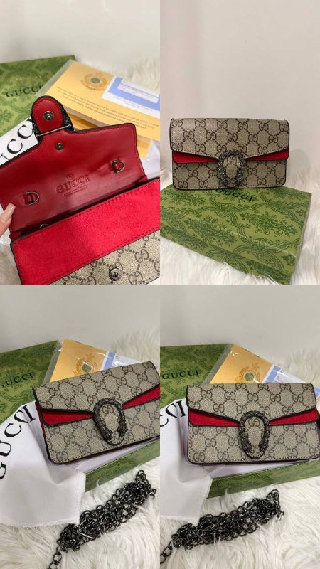 Женские сумки Gucci, черная и коричневая сумки