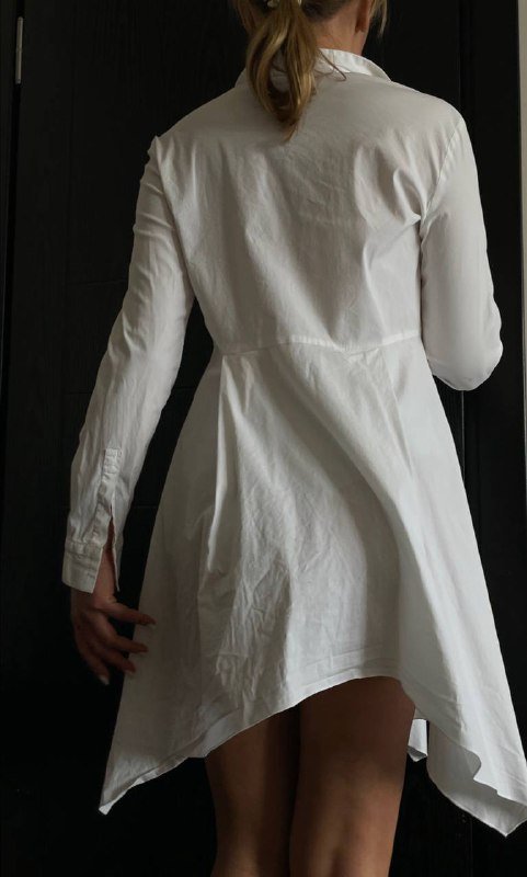 Белое платье-рубашка FABIANA FILIPPI 42 размер 3