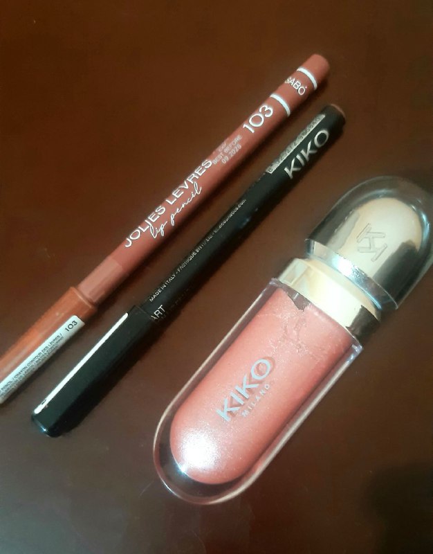 Блеск для губ Kiko Milano metal 01, карандаши для губ