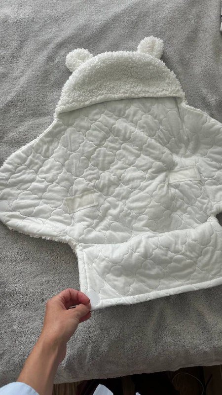 Теплый конвертик на новорожденного 60 см 2