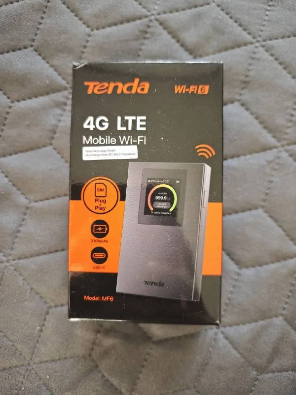 Tenda 4G LTE Wi‑Fi 6 MF6 router