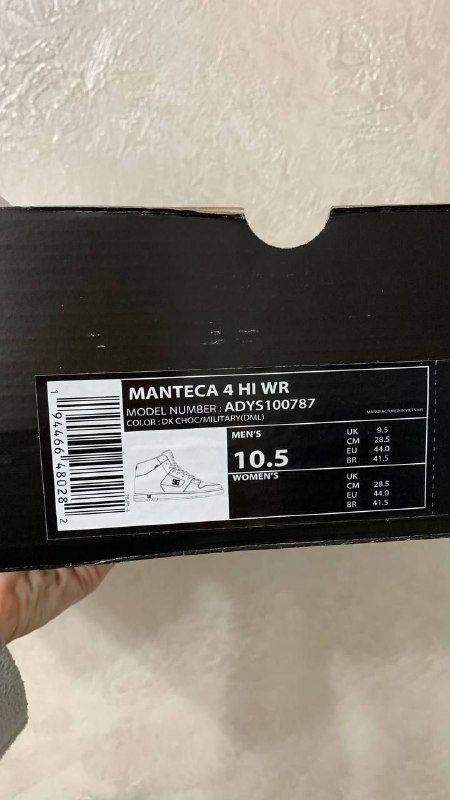 Кроссовки DC shoes Manteca HI размер 44 2