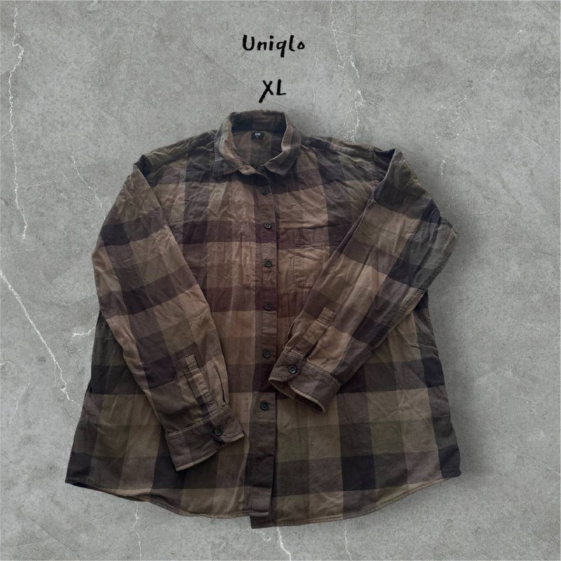 Мужская рубашка Uniqlo XL