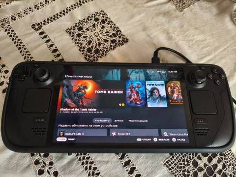 Steam Deck OLED 512 ГБ, защитное стекло 2