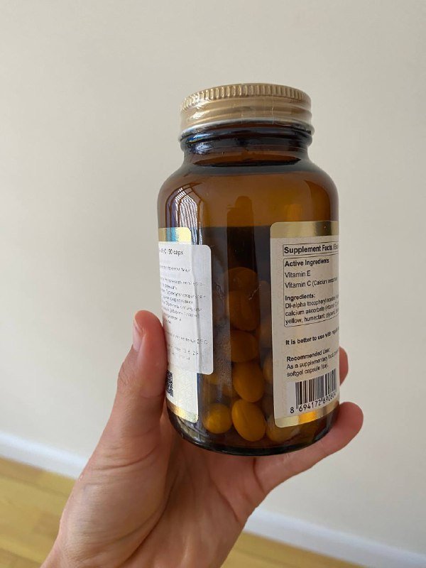 Витамин Е + витамин С, 90 капсул 3