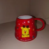 Новогодняя ёлка, гирлянда, игрушки, звезда, дождик, чашка 4