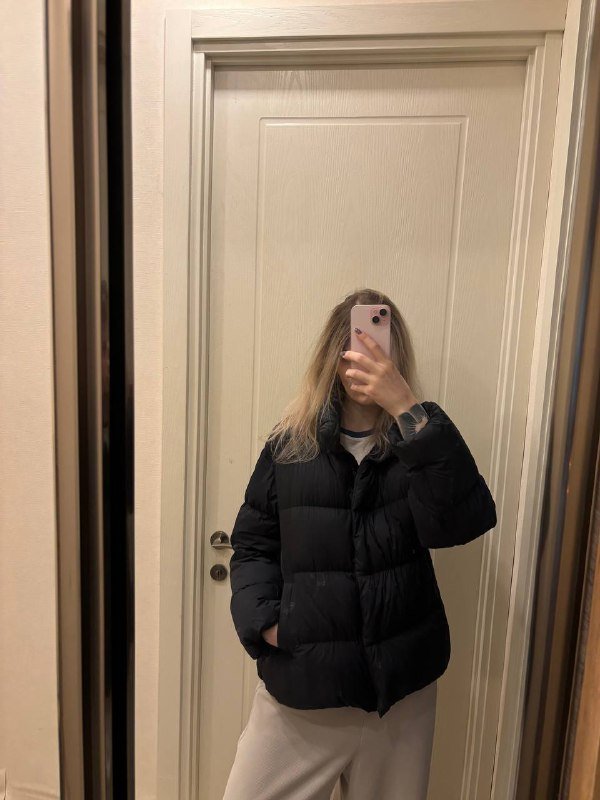 Пуховик Uniqlo размер S как M