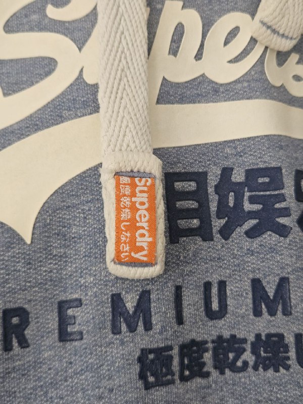 Женская голубая толстовка Superdry размер М 2