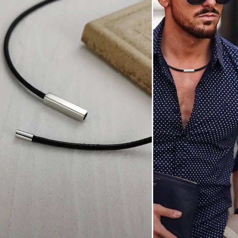 Мужское украшение-чокер из нержавеющей стали