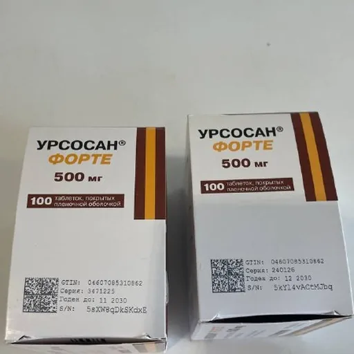 Урсосан 500 мг, Урсосан 250 мг