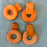 Серьги деревянные, набор бижутерии 2