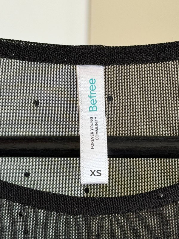 Черное платье сетка BeFree XS 6