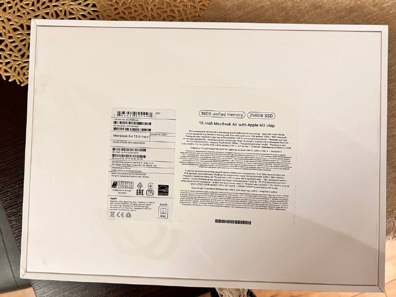 MacBook Air 13 16GB 256GB SSD Apple M2 2