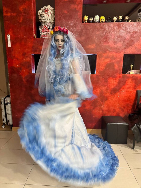 Костюм Хэллоуин парик, платье, фата