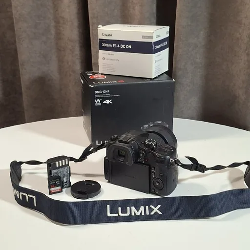 Камера Panasonic Lumix GH4 с объективом Sigma 30mm F1.4
