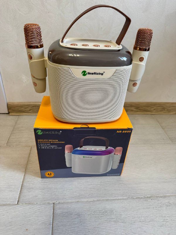 Караоке-станция NewRixing NR-8805 с 2 микрофонами 4