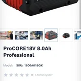 Bosch ProCORE 18V 8.0Ah аккумулятор 1