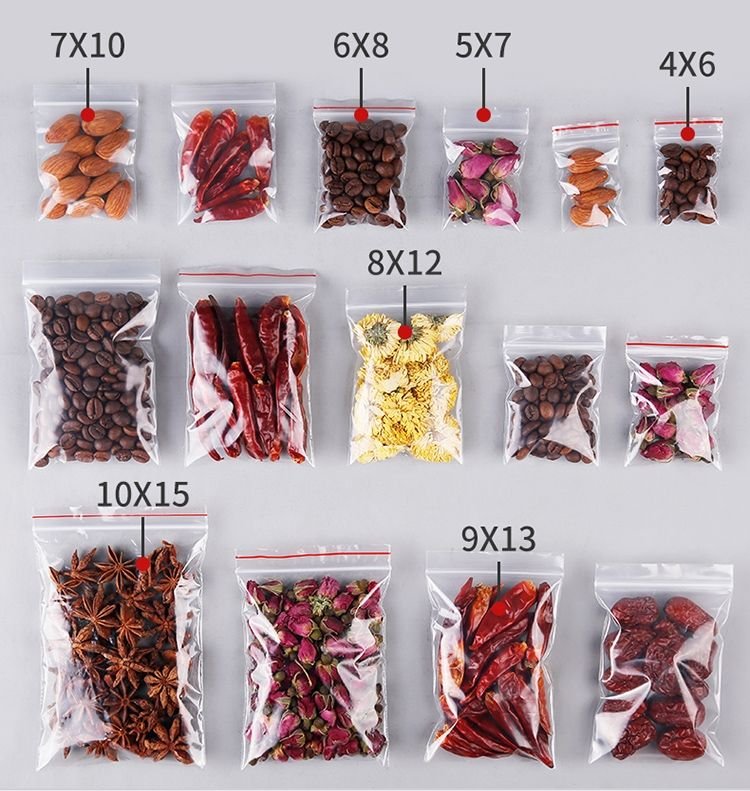 Зиплок пакеты маленькие 5x7, 7x10, 8x12, 9x13 см 240 штук