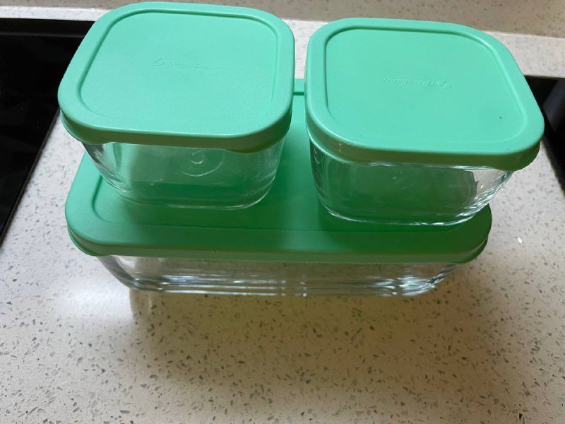 Стеклянные контейнеры 3 шт комплект 2