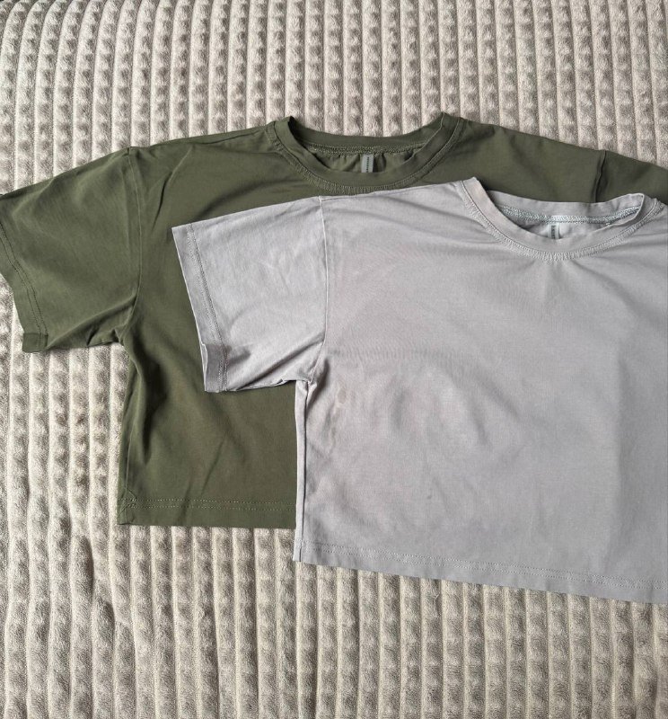 Укороченные футболки хаки S, светлая XS 5