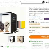 Лайт бокс для предметной съёмки с двусторонними фонами 2