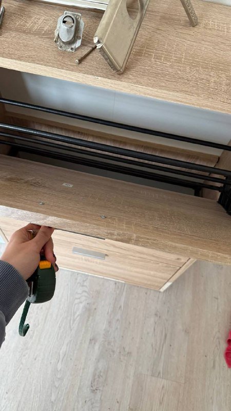 Обувница деревянная с отделениями 3