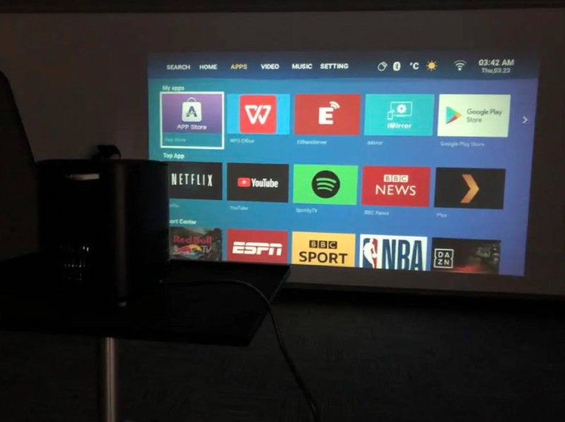 Проектор Byintek X20, экран 120 дюймов 3