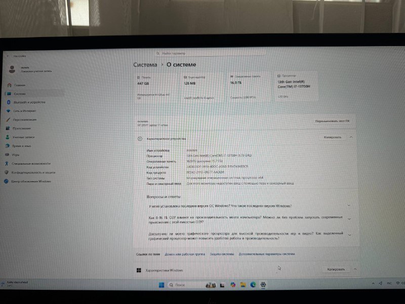 Ноутбук HP Envy 17-cr1017nr i7-13700H 16gb 512gb SSD 7