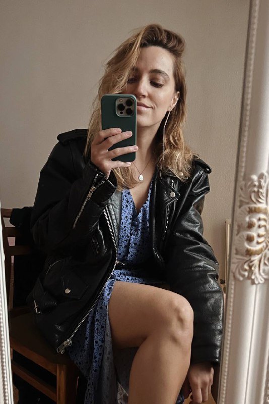 Косуха из натуральной кожи винтажная байкерская