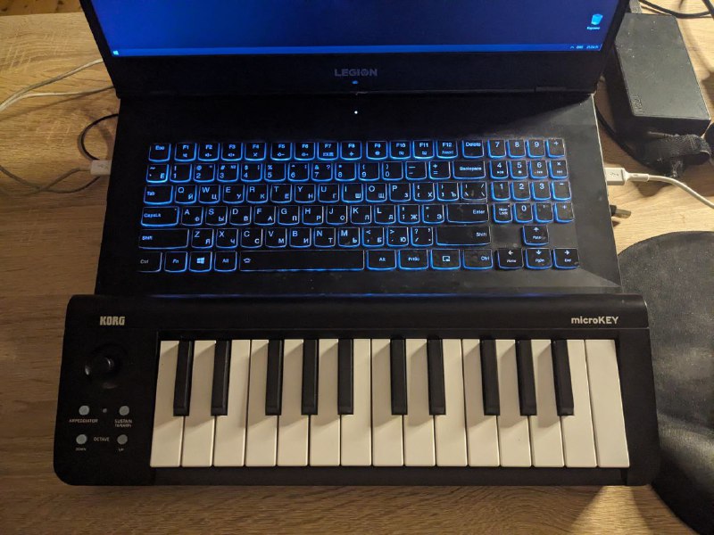 Звуковая карта Steinberg UR44, MIDI-клавиатура KORG microKEY 25 2