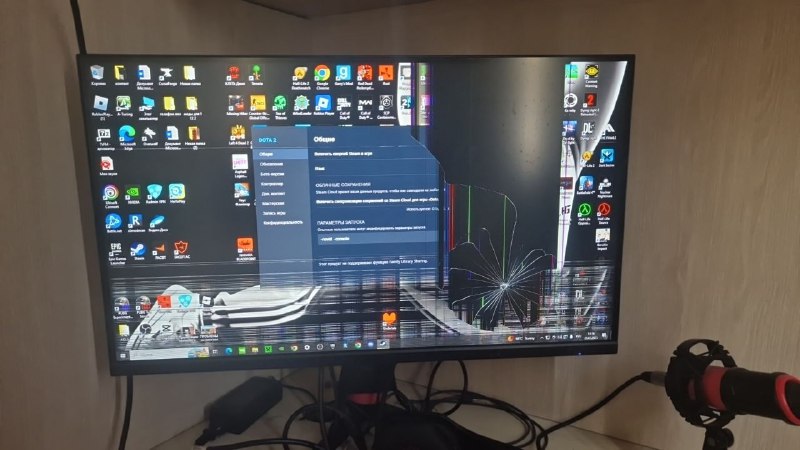 Сломанный монитор 165hz 2k 1ms
