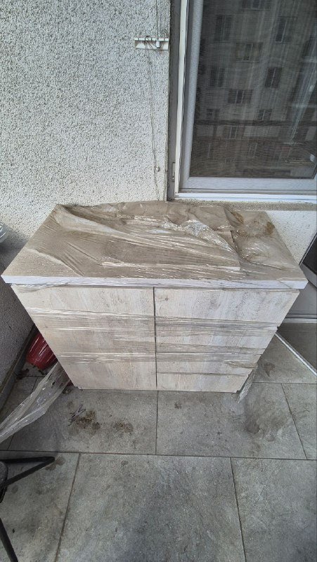 Комод с полками и выдвижными ящиками 1